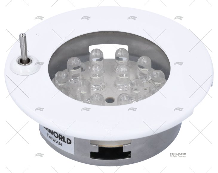 DOME LIGHTY  70mm WHITE W/SWITCH