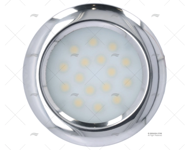 PLAFONIER LED 88mm 12/28V IP-65 NICKEL