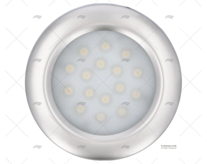 DOME LIGHTY  88mm 12/28V IP-65 SATIN