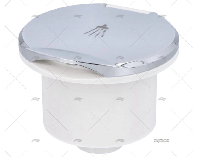 CAJA DUCHA BLANCA TAPA CHROMADA