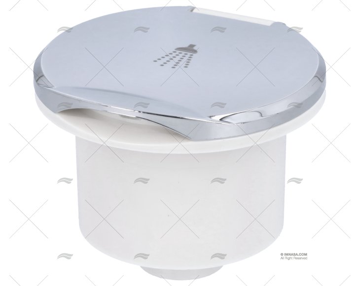 CAJA DUCHA BLANCA TAPA CHROMADA