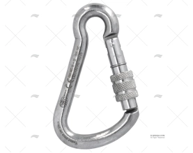 SPRING HOOK WITH LOCKING RING S.S. 100 KONG