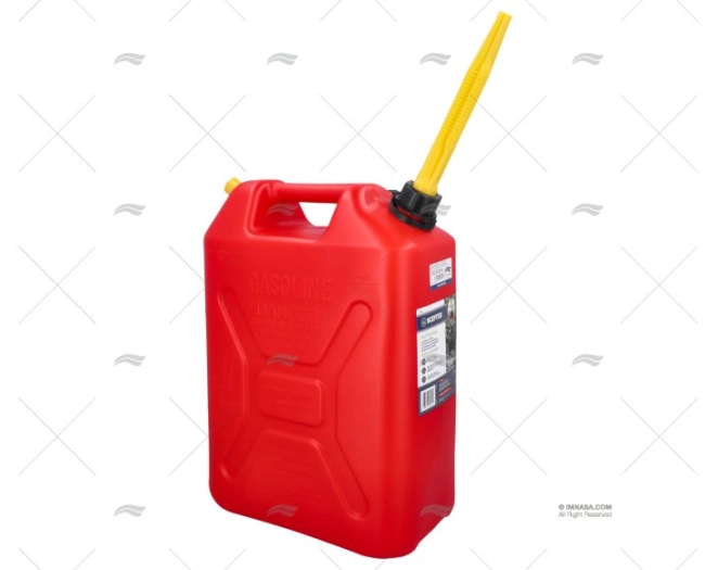 TANQUE GASOLINA TIPO MILITAR VERMELHO 20 SCEPTER