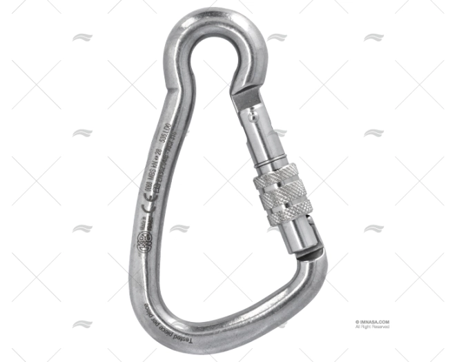 MOSQUETÃO ASYM VIROLE INOX 125 KONG KONG