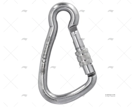 SPRING HOOK WITH LOCKING RING S.S. 125 KONG