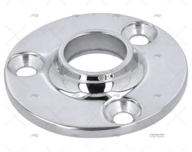 PLATINE BALCON RONDE INOX 90º A SOUDER 2