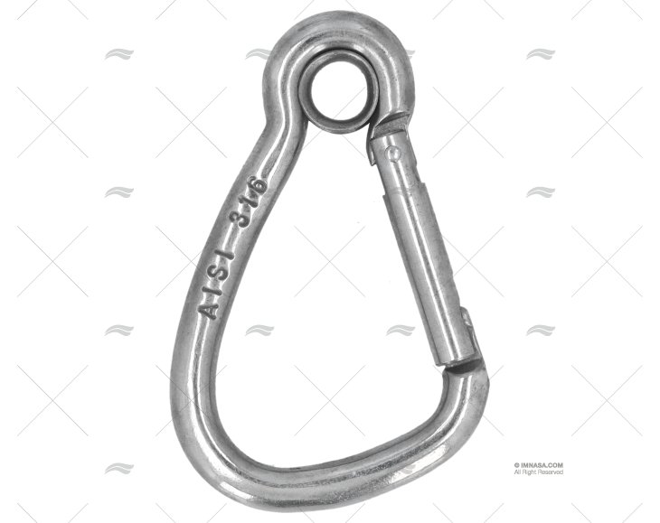 SPRING HOOK WITH RING S.S316 65 KONG KONG