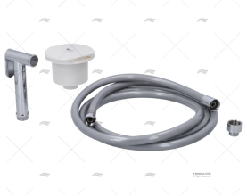 SHOWER SET W/GREY HOSE 2,5m AND BOX