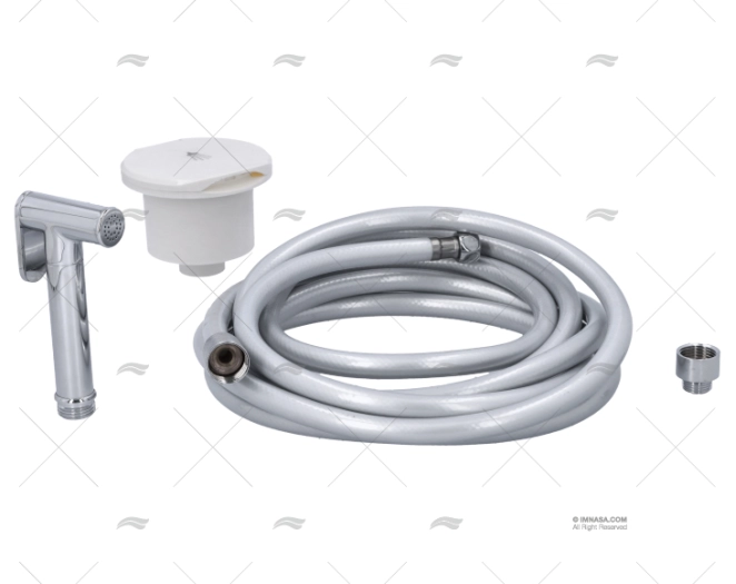 SHOWER SET W/GREY HOSE 4m AND BOX IMNASA