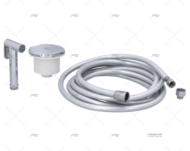 SHOWER SET W/GREY HOSE 4m AND BOX