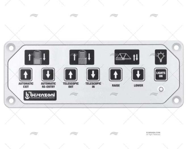 MANUAL CONTROL PANEL 7 SWIT "SILVER" BESENZONI