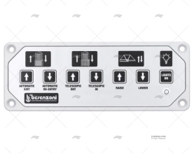 PANEL BS 7 CLAVES COLOR PLATEADO BESENZONI