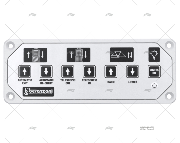 PAINEL DE CONTROLO MANUAL 7 SWIT "SILVER BESENZONI