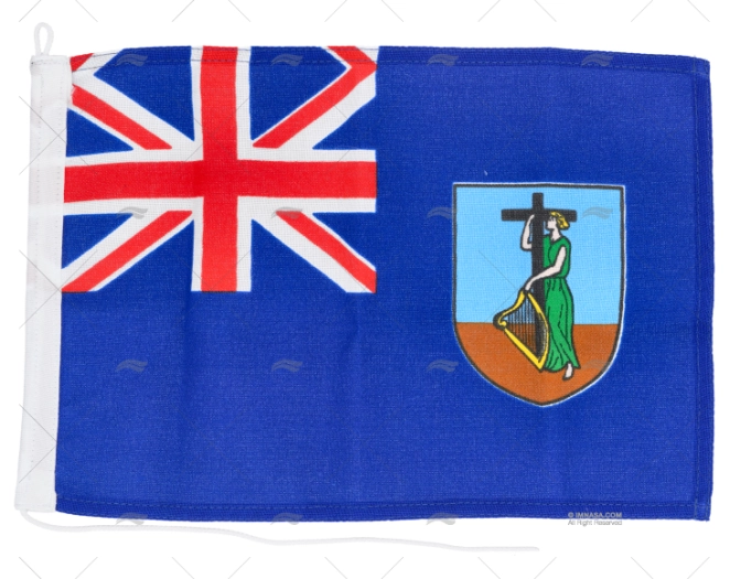 BANDEIRA MONTSERRAT 30x 20cm ADRIA BANDIERE