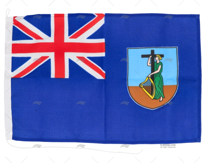 BANDERA MONTSERRAT 45x 30cm ADRIA BANDIERE