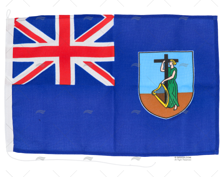 BANDEIRA MONTSERRAT 45x 30cm ADRIA BANDIERE