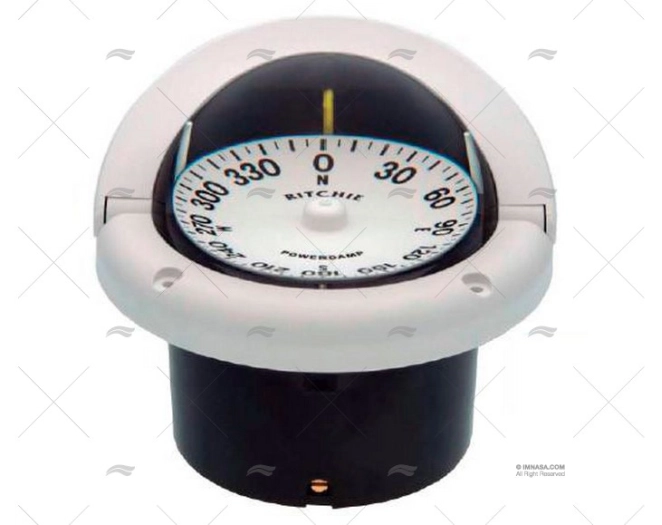 BÚSSOLA HELMSMAN HF-742W WHITE RITCHIE NAVIGATION