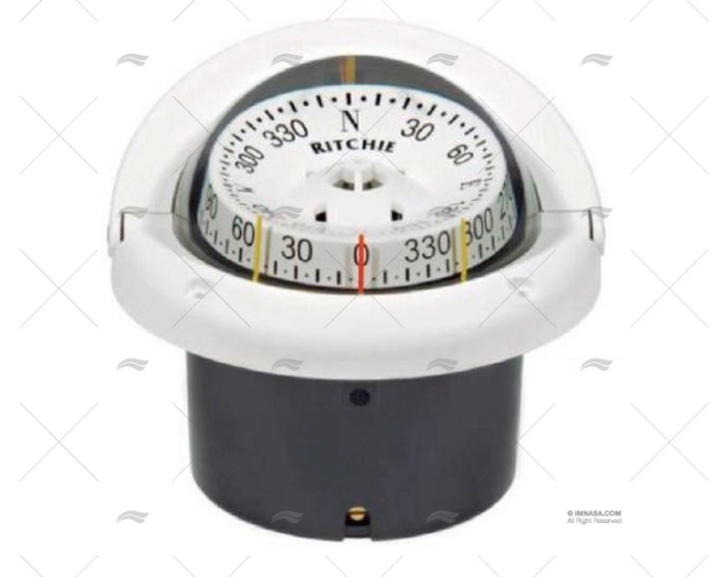 BÚSSOLA HELMSMAN HF-743W WHITE RITCHIE NAVIGATION