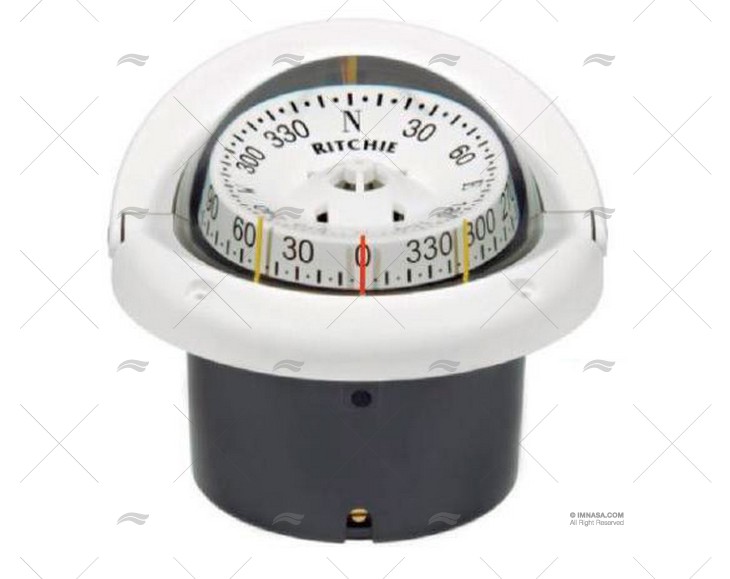 BÚSSOLA HELMSMAN HF-743W WHITE RITCHIE NAVIGATION