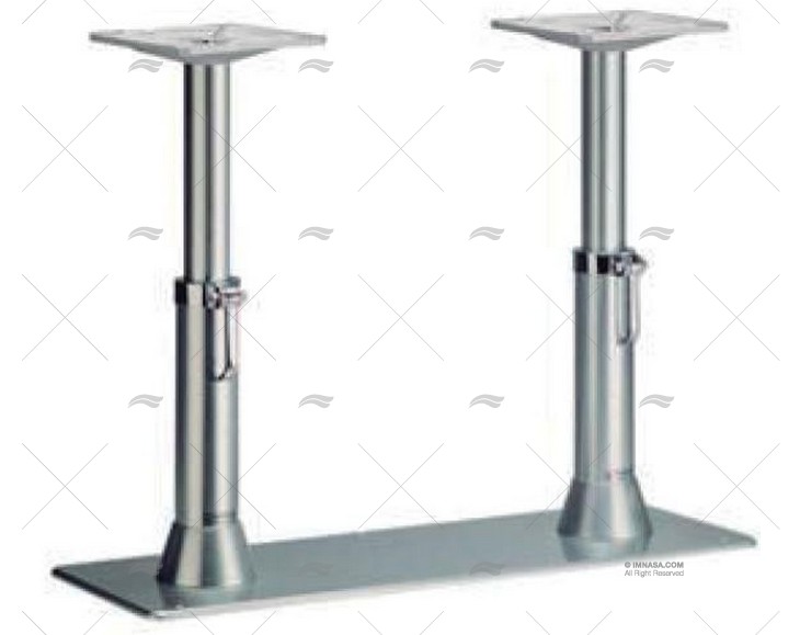 TABLE PEDESTAL  ALU.BL. DOUBLE T138 MGF