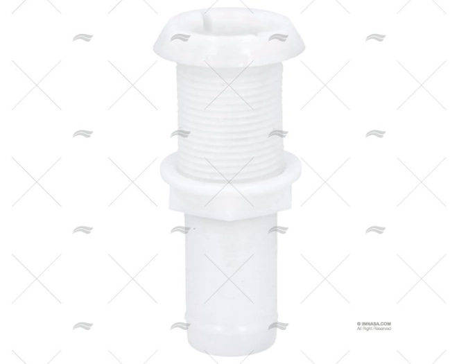 THRUHULL FOR HOSE 1-1/8 WHITE