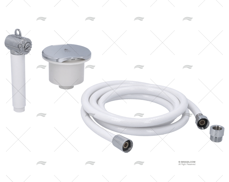 SHOWER, COMPARTMENT+HEAD+HOSE 2,5m CHR IMNASA