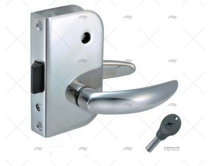 CERRADURA PUERTA CON LLAVE INOX IZDA. MARINE TOWN