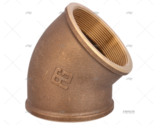 BRONZE ELBOW F-F 45º 3" GUIDI