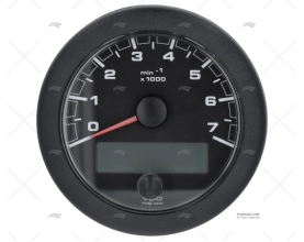 BLACK OL TACHOMETER 12/24V 7000RPMH 85mm VDO