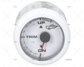 INDICADOR TRIM OL 12V 52mm BRANCO