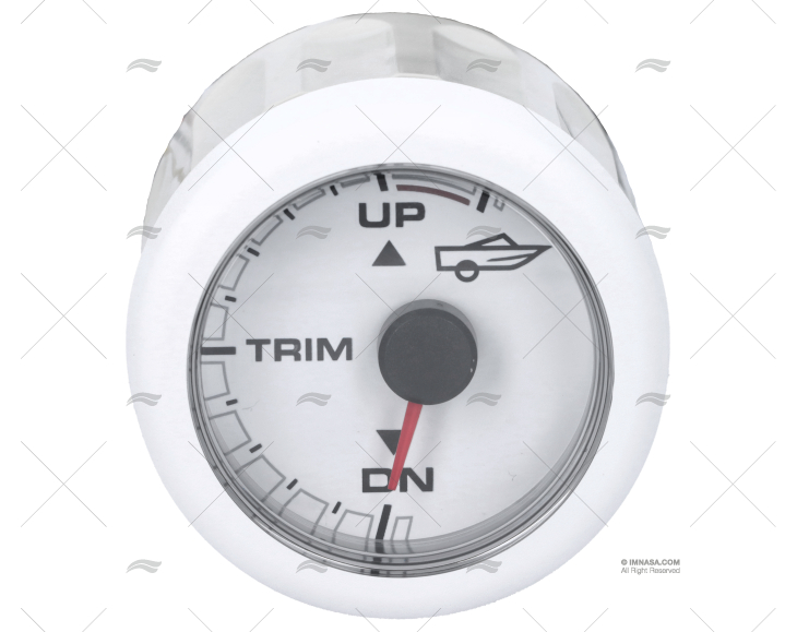 WHITE OL TRIM INDICATOR 12/24V 52mm VDO