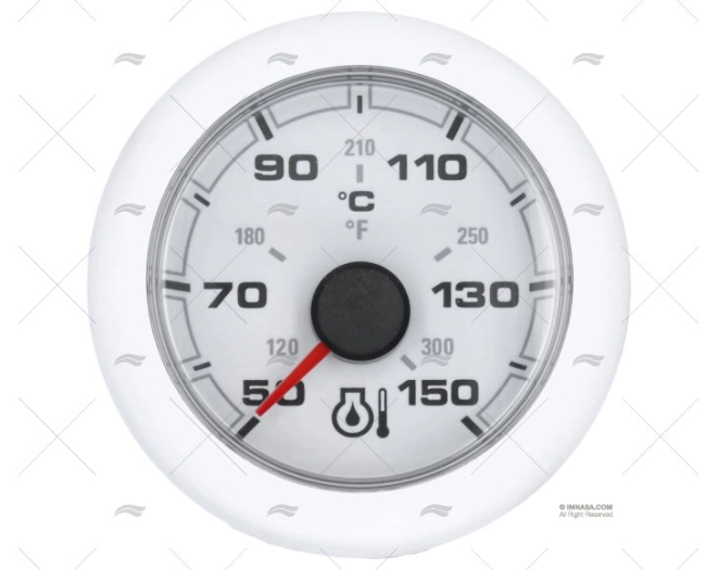 WHITE OL ENGINE OIL TEMP. 12/24V 150ºC 5