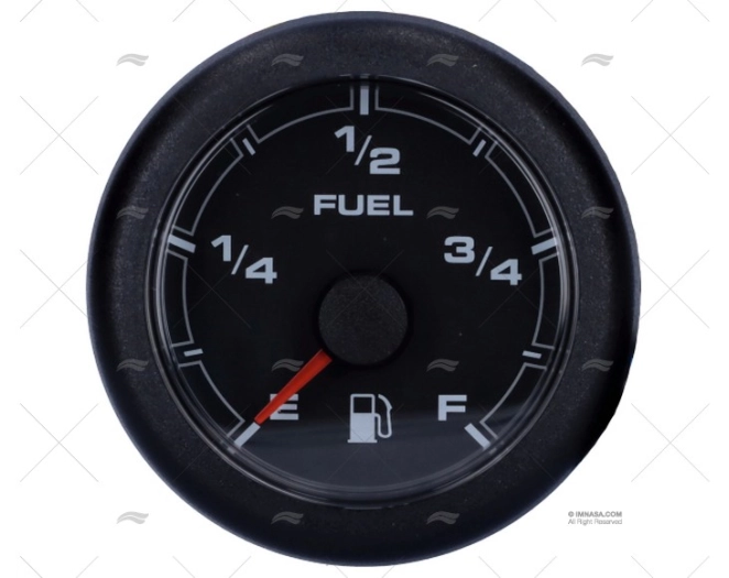 BLACK OL FUEL LEVEL GAUGE 12/24V 52mm VDO