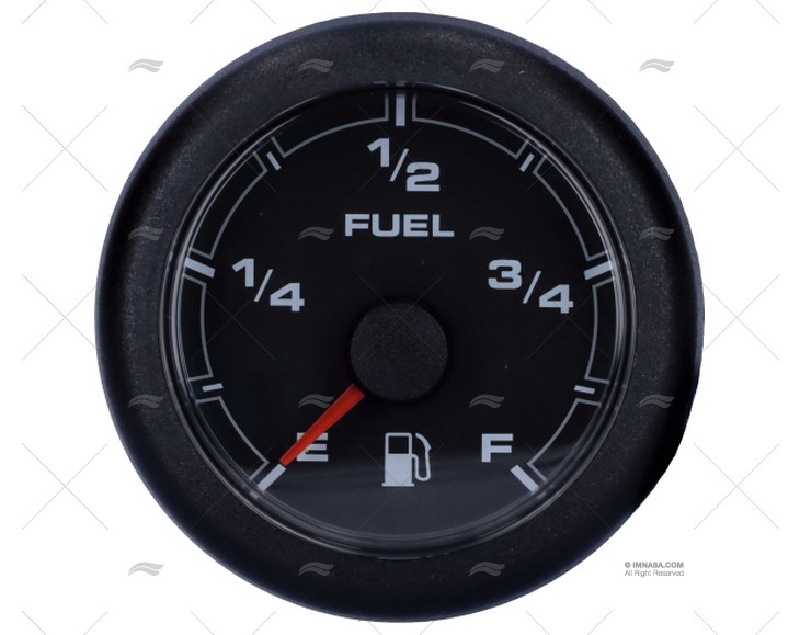 BLACK OL FUEL LEVEL GAUGE 12/24V 52mm VDO