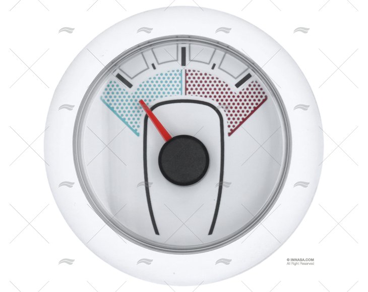 INDICADOR OL LEME 90º 12/24V 52mm BLAN VDO