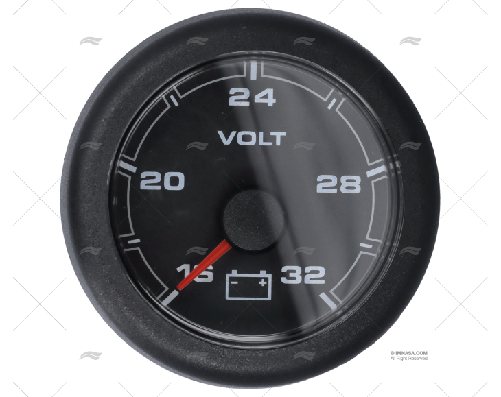 VOLTIMETRO OL 12/24V 16-32V 52mm PRETO VDO