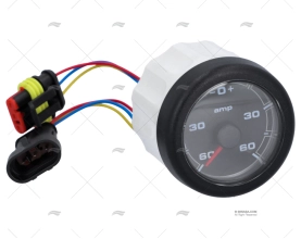 BLACK OL AMMETER 60A 12/24V 52mm VDO