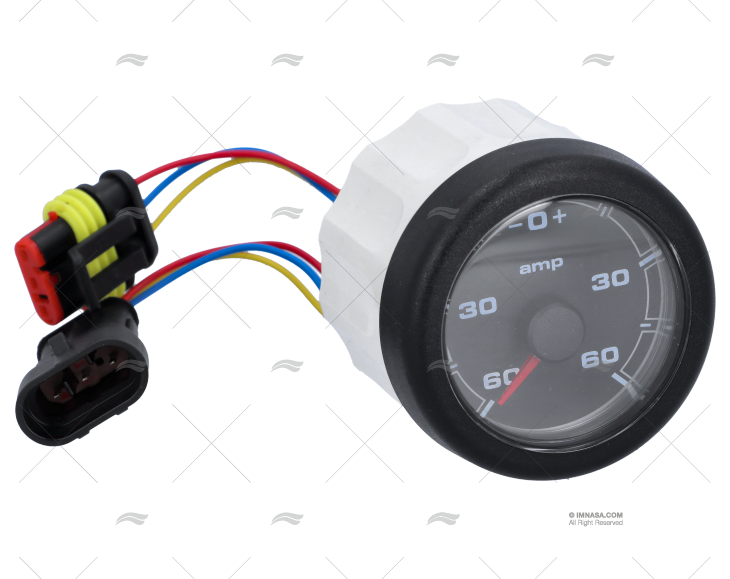 BLACK OL AMMETER 60A 12/24V 52mm VDO