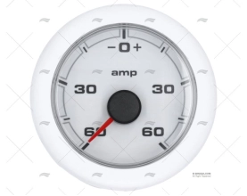 WHITE OL AMMETER 60A 12/24V 52mm