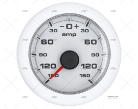 WHITE OL AMMETER 150A 12/24V 52mm