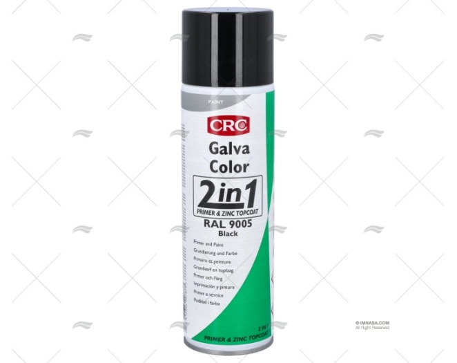 GALVA SPRAY COLOR RAL9005 BLACK 500Ml