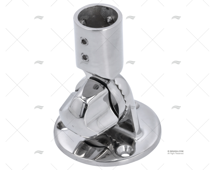 BASE REGULABLE INOX PARA TUBO 22mm