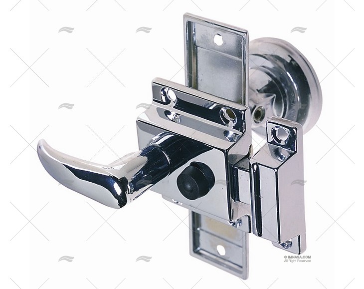 RIM LATCH SET CHROME PLATED ZINC ALLOY R PERKO