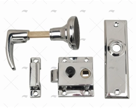 RIM LATCH SET CHROME PLATED ZINC ALLOY R PERKO