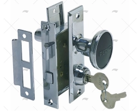 MORTISE LATCH SET CHROME PLATED ZINC PERKO