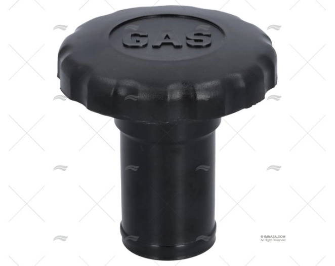 TAMPA GAS 38mm PVC PRETO PERKO PERKO