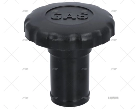 TAMPA GAS 38mm PVC PRETO PERKO PERKO