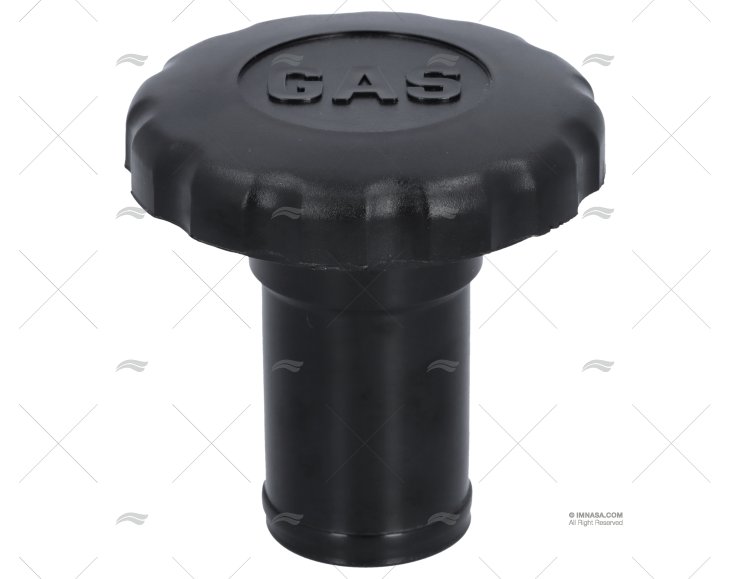 TAMPA GAS 38mm PVC PRETO PERKO PERKO