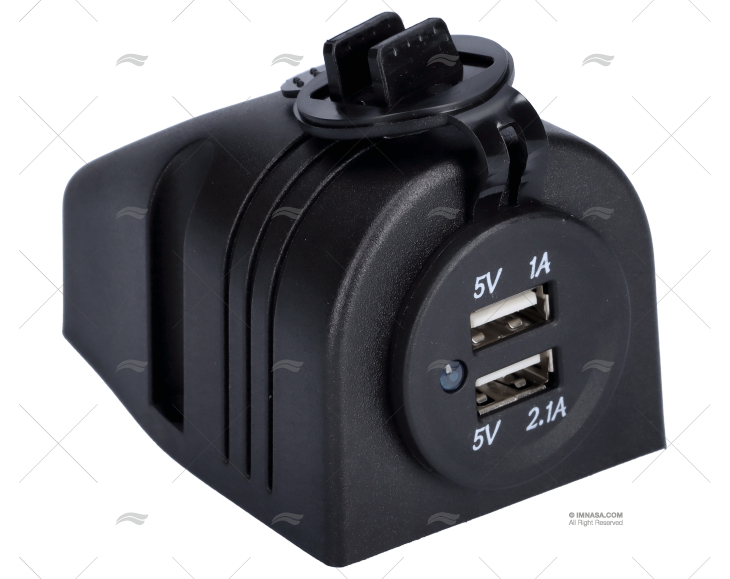 DOUBLE USB SOCKET 12-24V DC