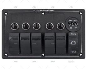 FLAT SWITCH  PANEL LED 12V ON/OFF 5 +BAT